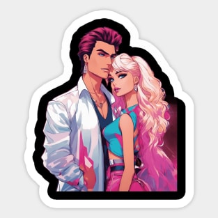 80s Outfits Sticker